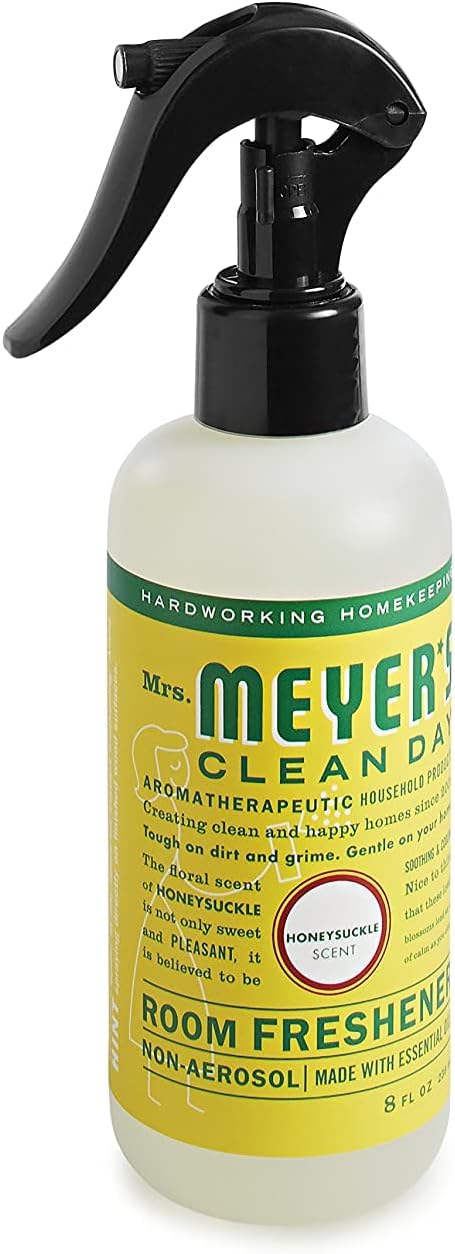 MRS. MEYER'S CLEAN DAY Room Freshener - Honeysuckle, 8 Fl Oz. (Pack of 12)