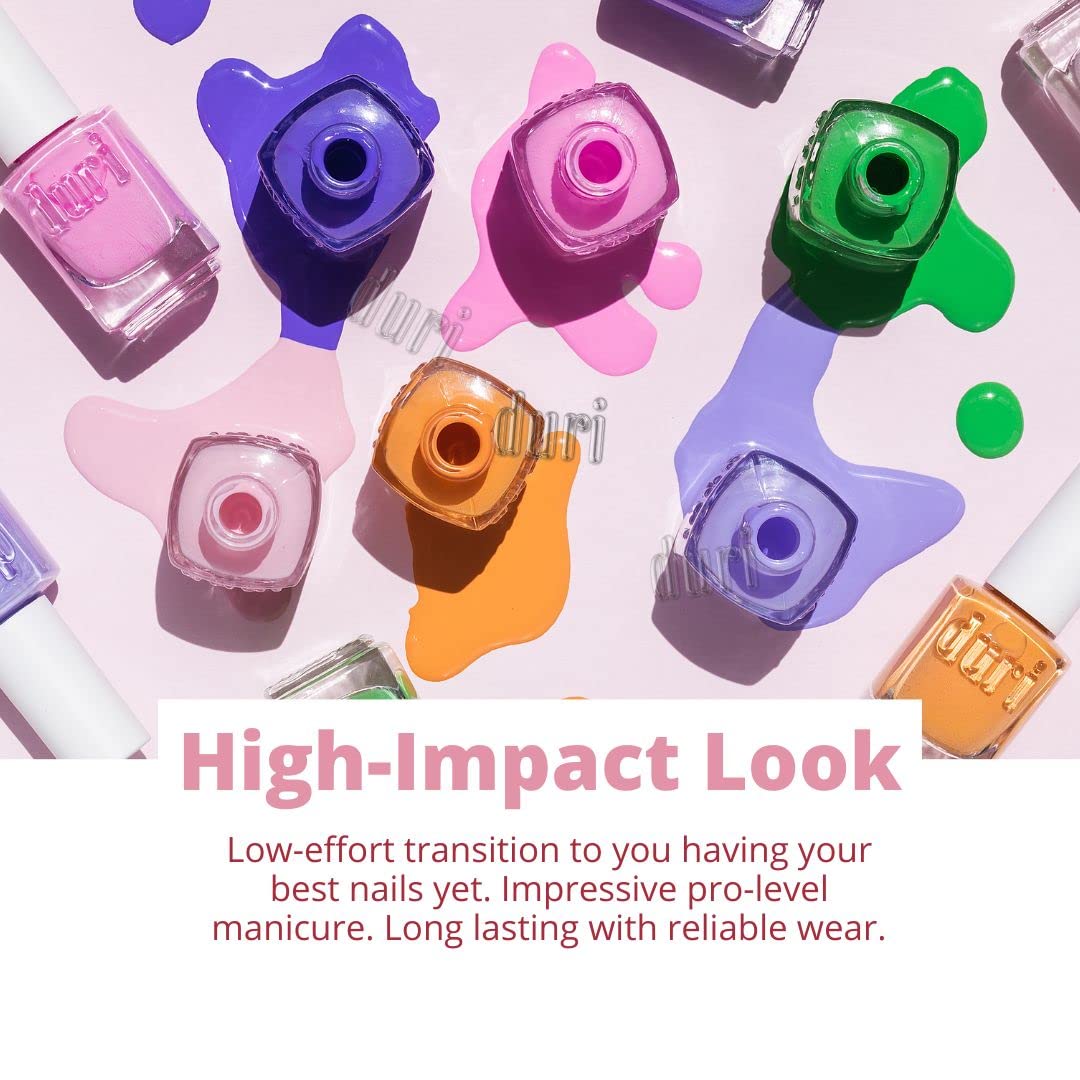 duri Nail Polish, 671 Mallorca Mauve, Rose Pink, Glossy Finish, Full Coverage, Quick Drying, 0.45 Fl Oz Cosmetics