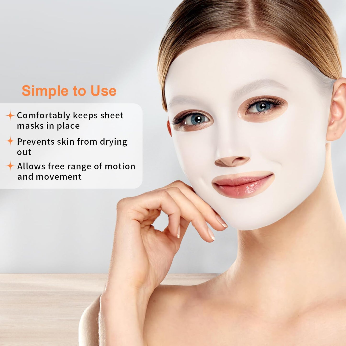 Reusable Ice Face Mask Set - Hot & Cold Therapy for Migraine, Wisdom Tooth Pain, Puffiness Relief with 2 Silicone Covers, Cooling Gel Pad for Swelling