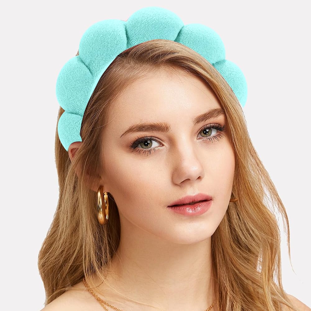 Spa Headbands - Terry Cloth Face Wash, Facial Makeup, Skincare and Mask Treatment Headbands