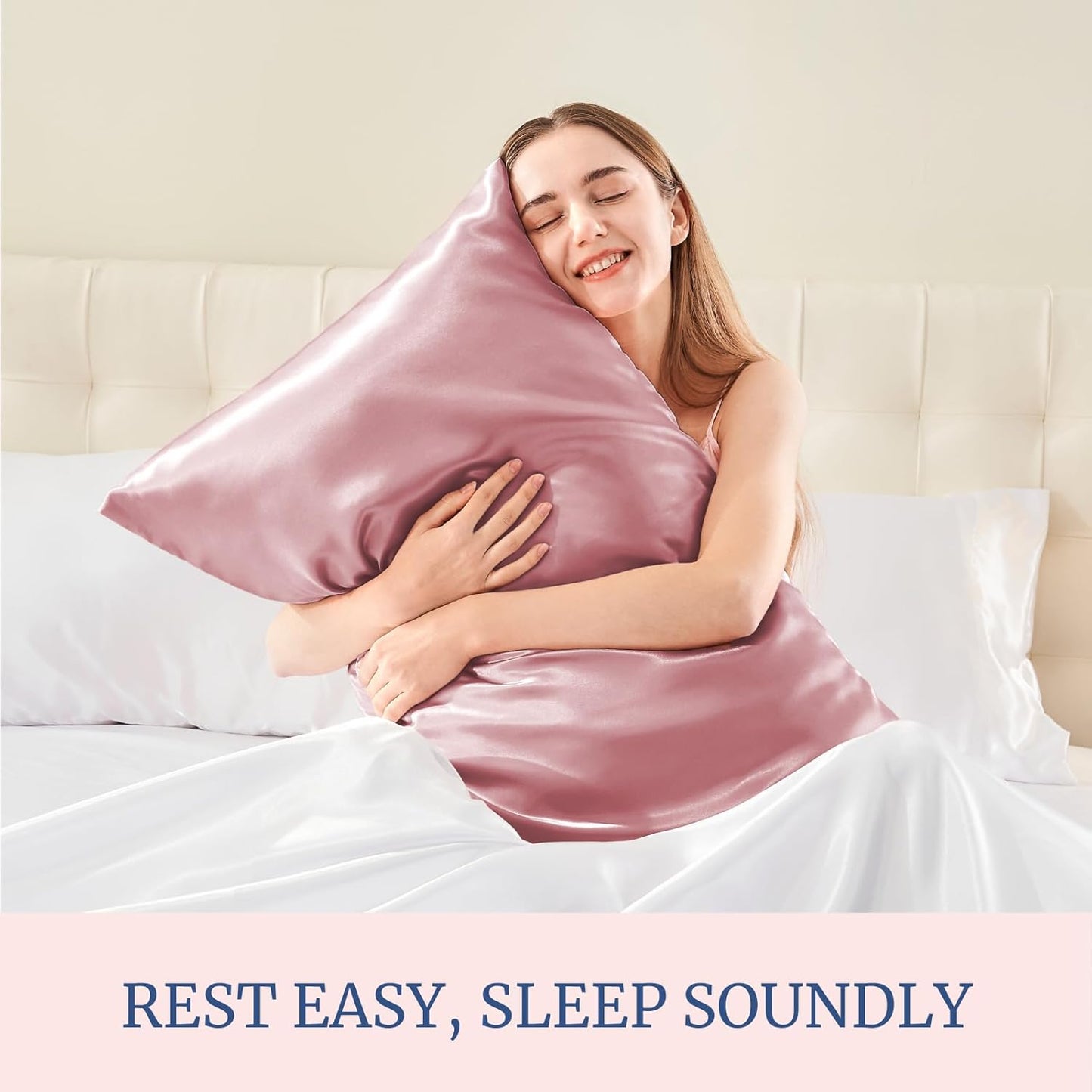 BEDELITE Satin Pillowcase for Hair and Skin, Super Soft and Cooling Similar to Silk Pillow Cases 2 Pack with Envelope Closure, Gift for Women Men(20"x30" Queen Size, Nostalgia)