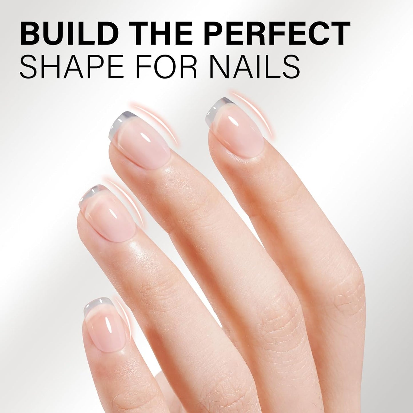 AILLSA Clear Builder Gel 7 In 1 Hard Gel Polish for Thickening Natural Nails Transparent Extension Gels Strengthener Gels Nail Polish Rhinestone Glue for Nail Art Base Coat Needed 0.51 Oz