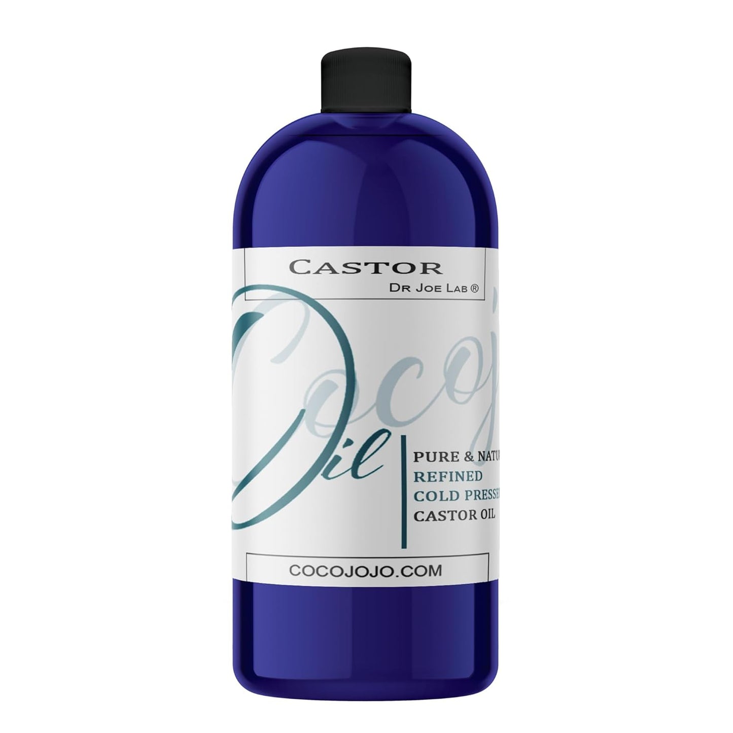 Dr Joe Lab Castor Oil Organic, Cold Pressed Organic Castor Oil, Unrefined, Pure USDA Certified Hexane Free Non GMO - Natural Moisturizing Hydrating Hair Skin Face Body Nails - 32 Oz