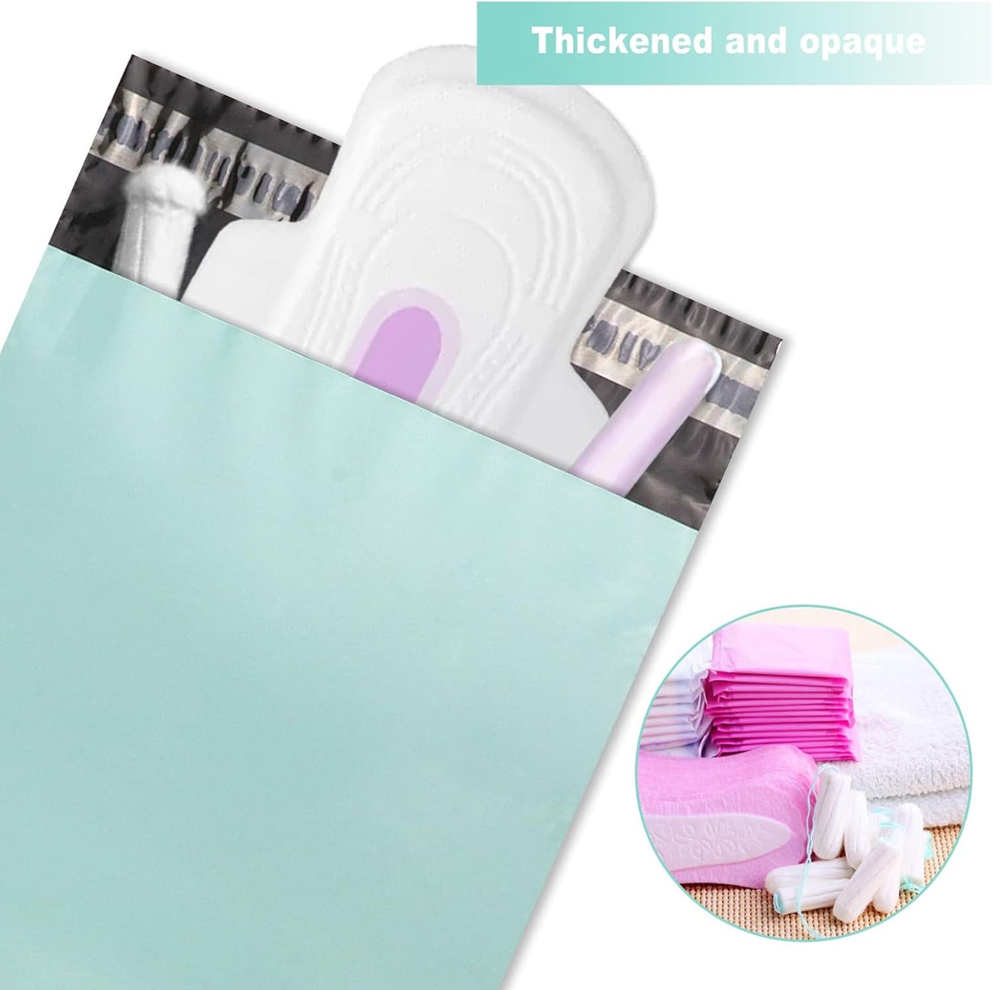 Women Sanitary Disposal Bags, 100 Pcs Feminine Hygiene Disposal Bags, Self-Sealing, Privacy Protection, Disposal of Sanitary Napkins, Tampons, Incontinence Wipes Green