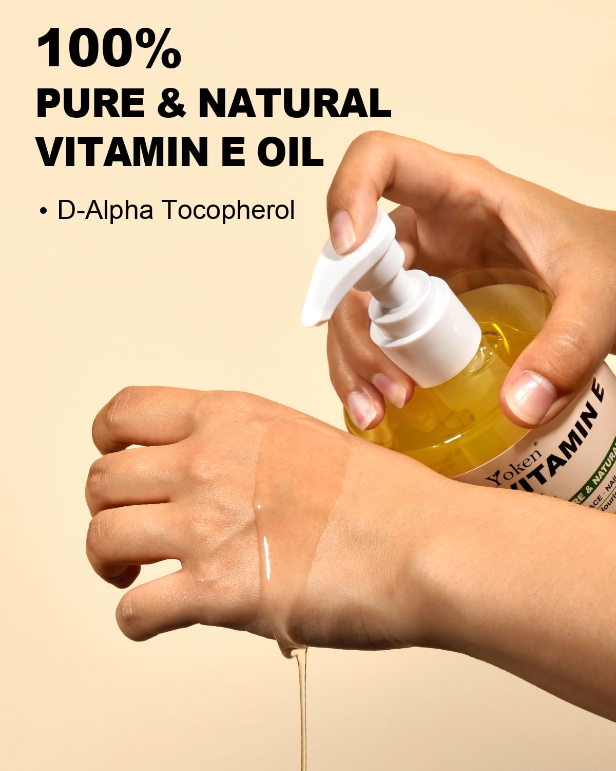 Vitamin E Oil 16 Fl Oz Organic Vitamin E Oil for Skin 85,000 IU Bulk Vitamine oils for Scars Hair,Face,Nail,Cold Pressed Hexane Free Formula Liquid Perfect Scalp Care Bath and Body oils