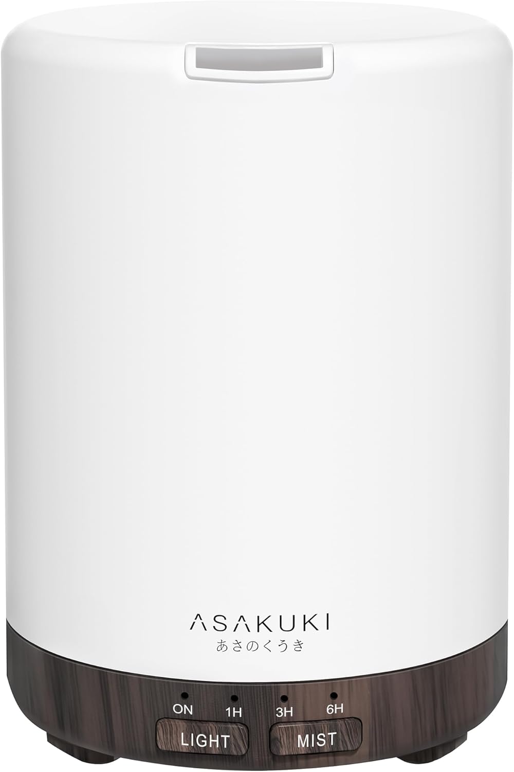 ASAKUKI 300ML Essential Oil Diffuser, Quiet 5-in-1 Premium Humidifier, Home Fragrance Aroma Diffuser with 7 LED Color Changing Light and Auto-Off Switch -Dark Brown