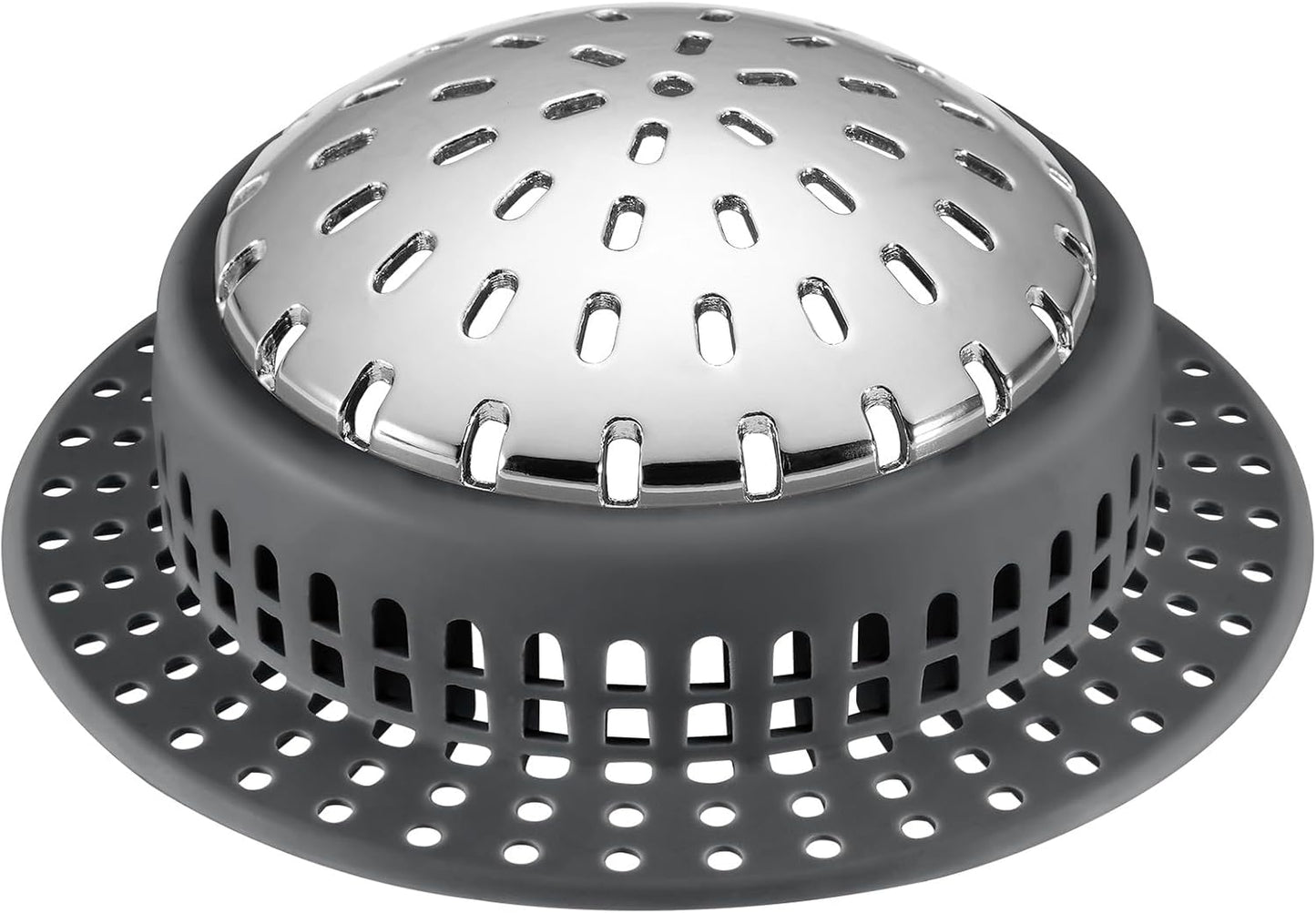 Shower Drain Hair Catcher, Shower Drain Cover, Bathtub Drain Hair Catcher for Pop-Up & Regular Drains