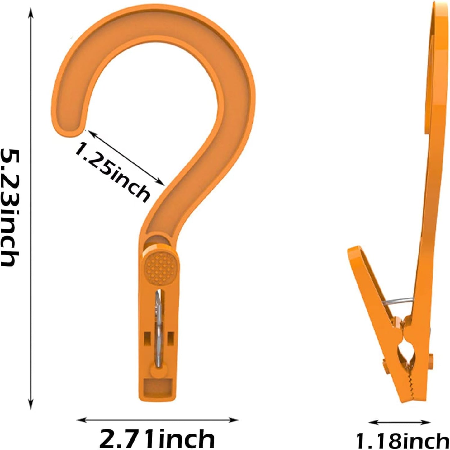 24pcs Laundry Hooks Clip Plastic Clothes Hangers Pins Super Strong Hanger Clips for Bathroom Travel Portable,Multicolor