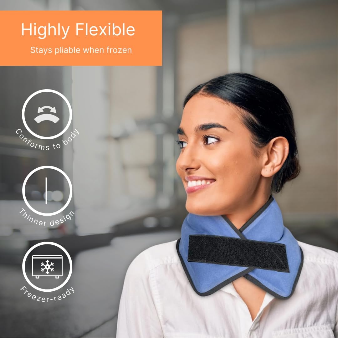 FlexiKold Neck Gel Cold Pack with Straps