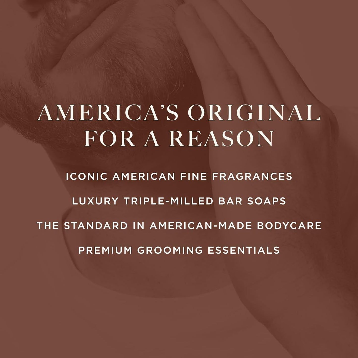 Caswell-Massey Woodgrain Sandalwood Natural Bar Soap for Men & Women, Moisturizing Body Soap Bar for All Skin Types, Made with Essential Oils & Plant-Based Formula for Soft Skin, Made in USA, 5.8 oz