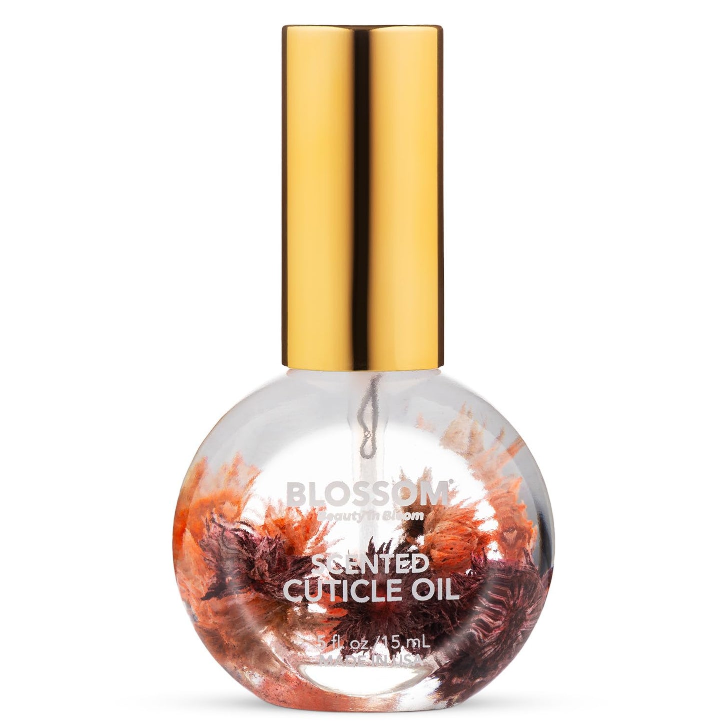 Blossom Cuticle Oil for Nails, Hydrating, Moisturizing, Gourmand Scented Nail Oil Cuticle Care, Infused with Real Flowers, Made in USA, 0.5 fl. oz, Chocolate Truffle