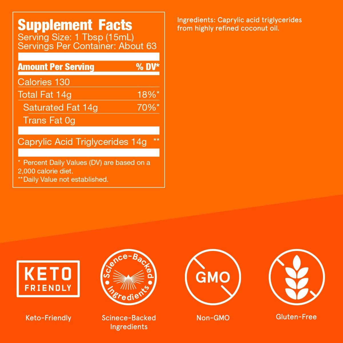 Bulletproof Brain Octane C8 MCT Oil, 32 Ounces (Pack of 3), Keto Supplement for Sustained Energy and Craving Support