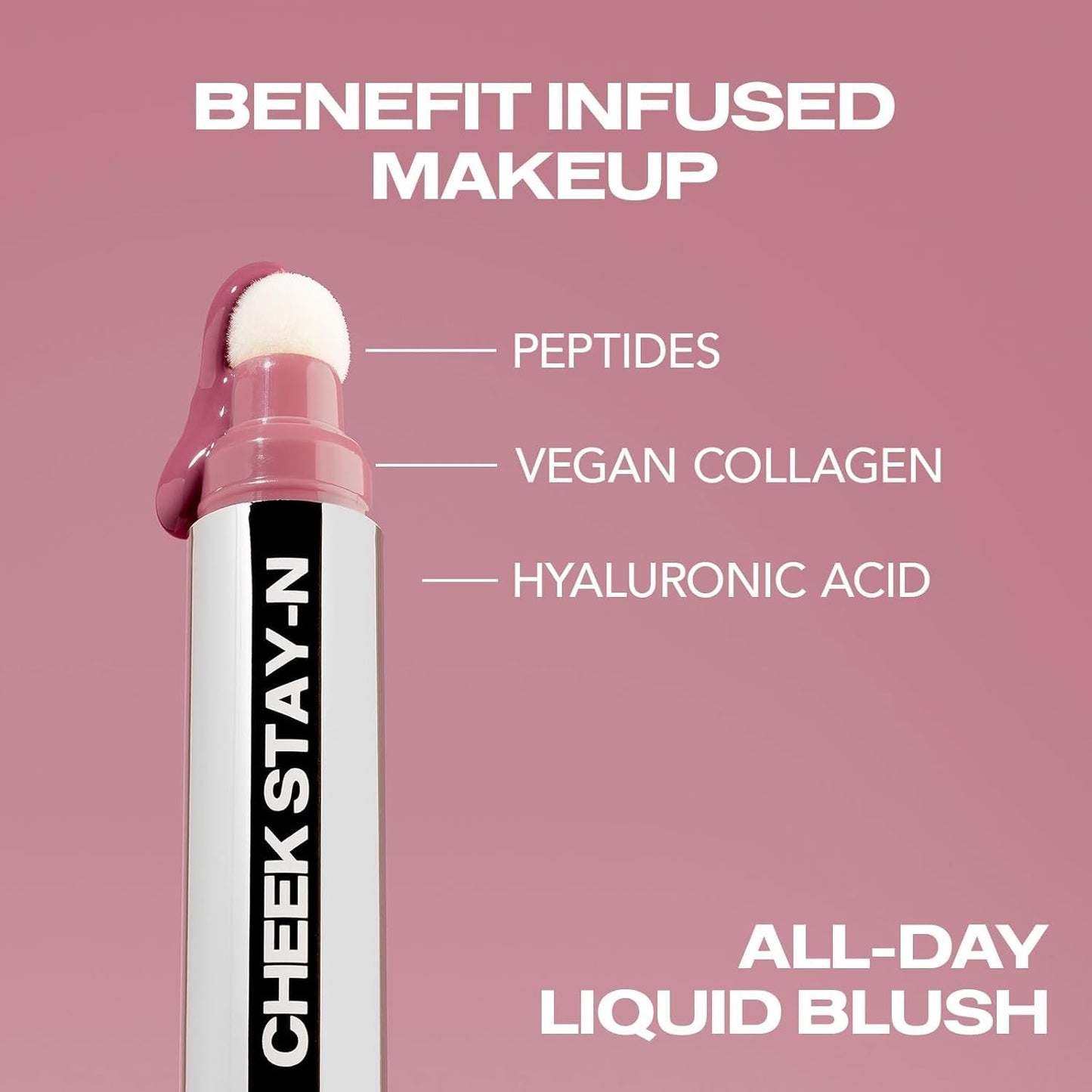 Sacheu Cheek STAY-N Liquid Blush for Cheeks — High Pigment, Buildable, Lightweight Cream Blush Infused With Squalane, for Dewy Radiant Flushed Cheeks — Long-lasting & Cruelty Free, Sugar & Spice Duo