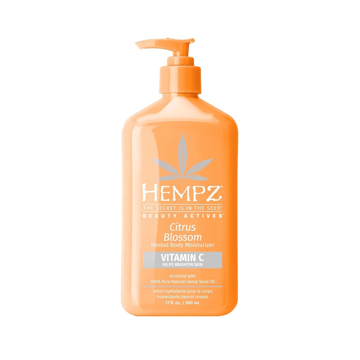 Hempz Body Lotion - Citrus Blossom Limited Edition Daily Moisturizing Cream with Vitamin C, Shea Butter, Aloe, Orange Extract, Hemp Seed Oil Body Moisturizer -17 Fl Oz