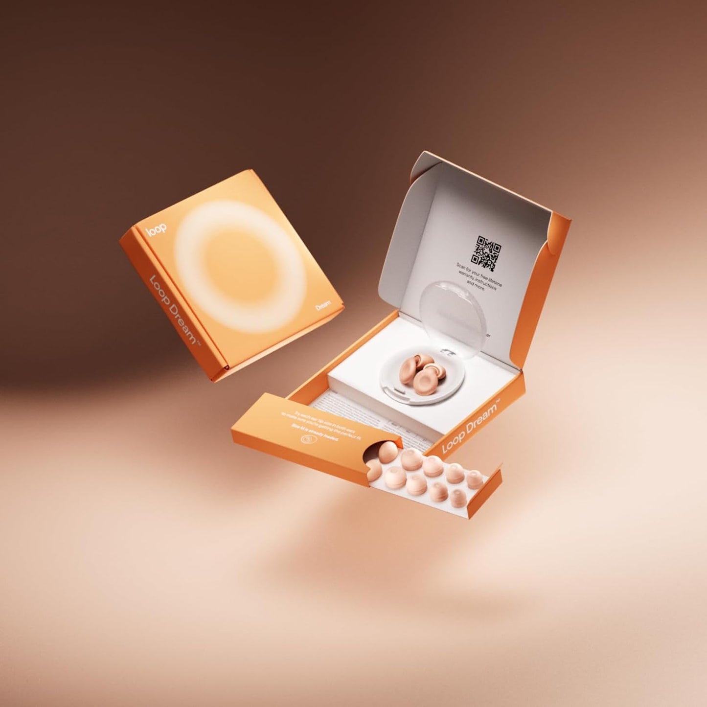 Loop Dream – Silicone/Memory Foam Earplugs for Sleep Comfort | Comfortable Ear Plugs for Muffling Snoring & Sleeping | Customized Fit | 27dB (SNR) Noise Reduction