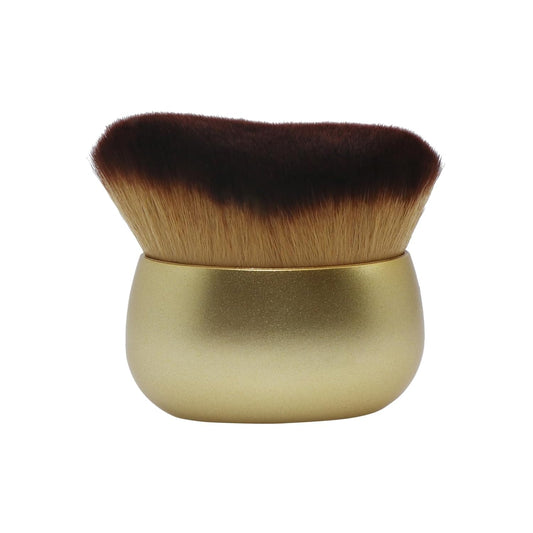 Blend & Blur Extra Large Body Makeup Brush for Self Tanner,Leg Makeup & Bronzer Self Tan Applicator, Powder, Foundation, Blusher, Bronzer，Massager for Face Gift box (Gold)