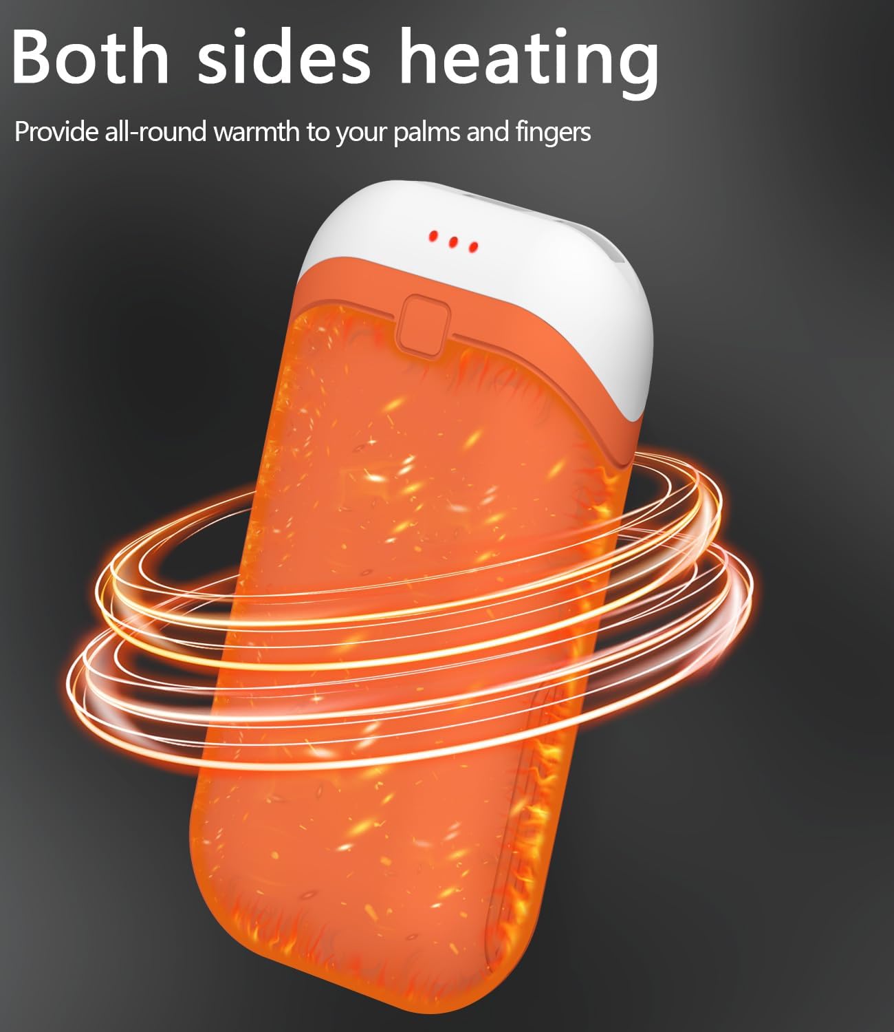 Hand Warmers Rechargeable [Double-Sided Heating] [Equipped with Heat-conducting Silicone][Shockproof] Suitable Skiing for Golf Hunting Hiking Outdoor Camping