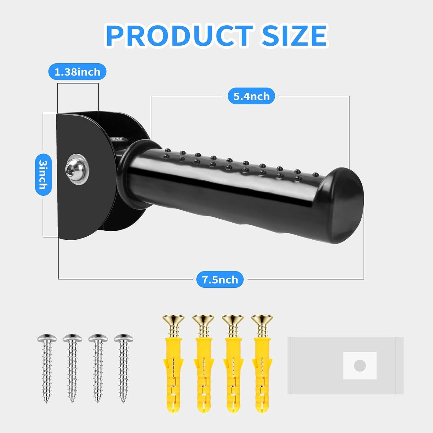 Flip Up Grab Bar for Doorway,Door Assistant Support Grip Handle,Wall Flip Assist Handle for Elderly,Supports Up to 300lbs (Black 1pcs)