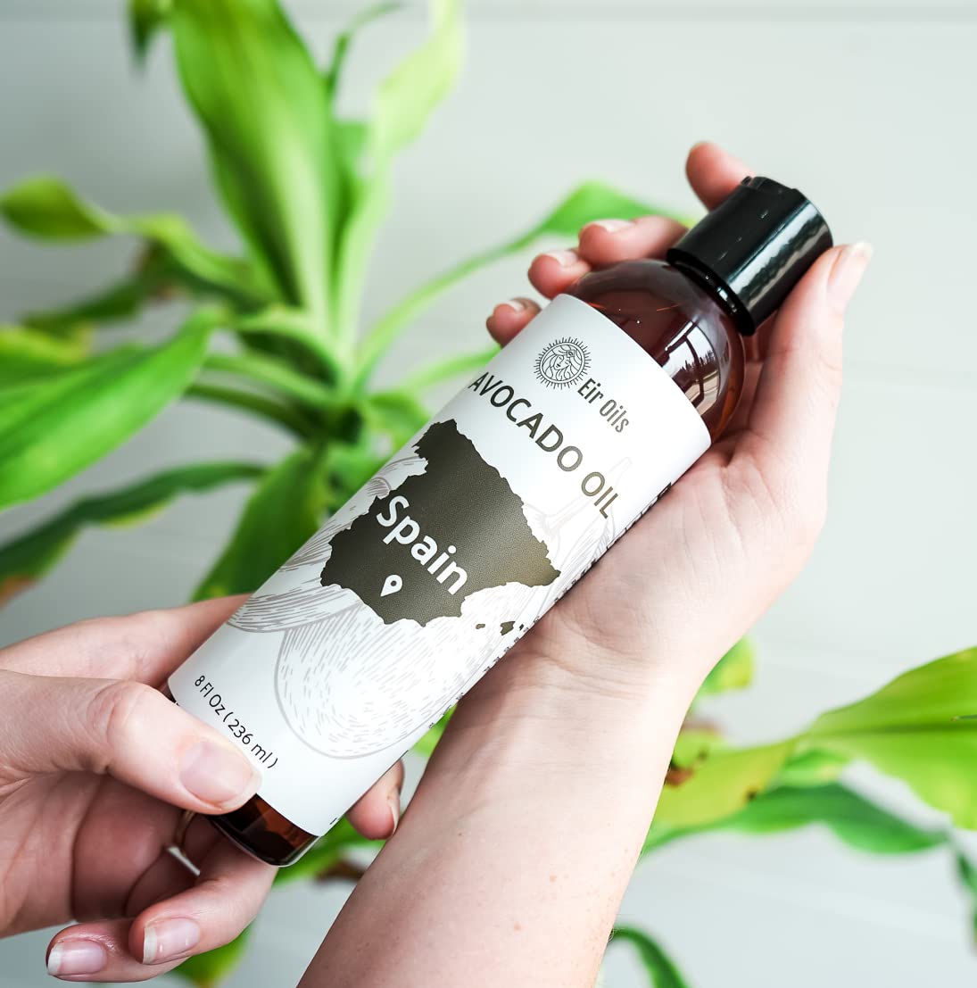 Avocado Oil - Direct from EIR Oils Farm in Spain - 100% Pure Carrier Oil for Hair, Face, and Skin - Hand-Picked, Cold-Pressed Carrier Oil - (1Gallon)