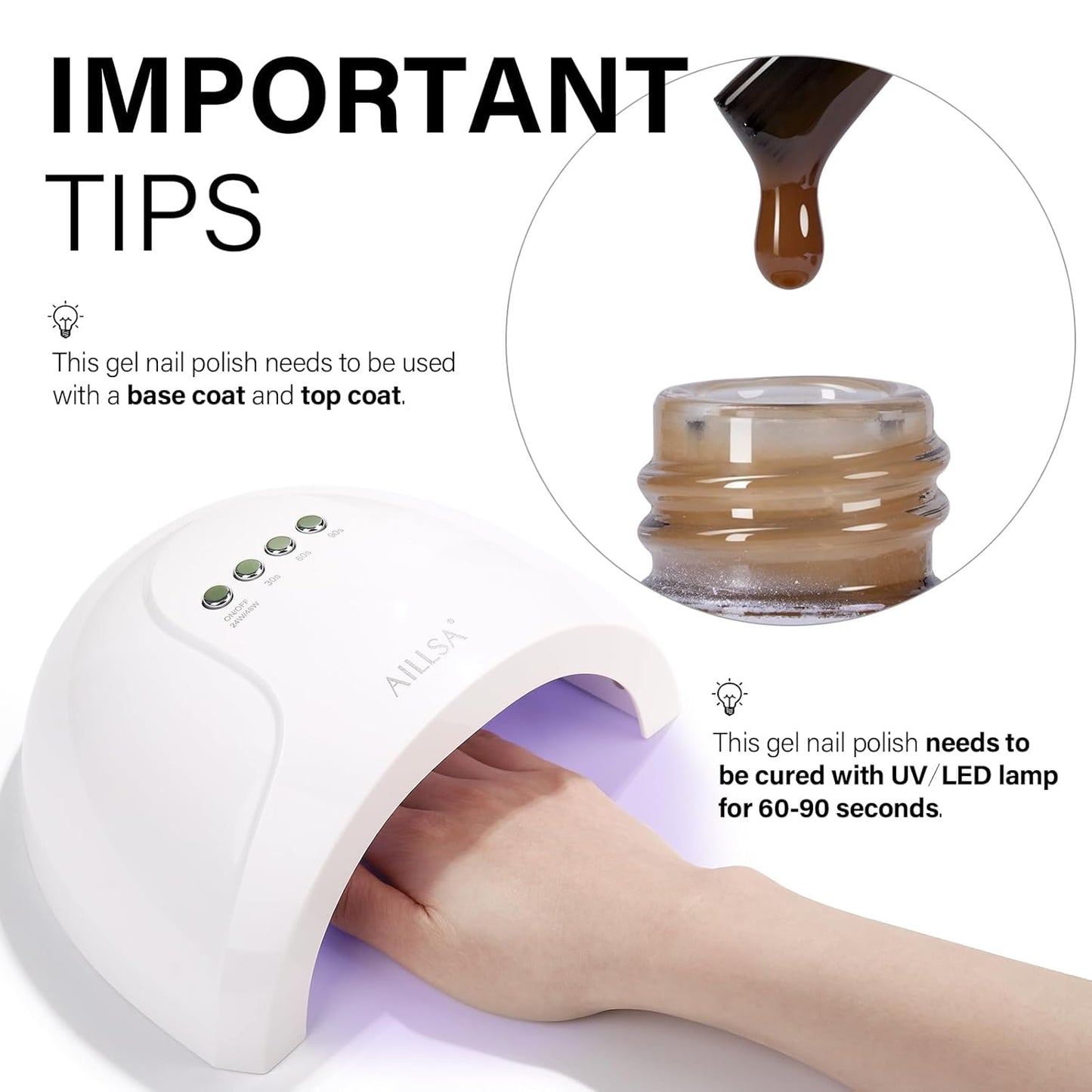 AILLSA Fall Yellow Gel Nail Polish Autumn Leaves Jelly Gel Polish Neutral Sheer Translucent Nude Gel Polish Long Lasting Fall Yellow Color Soak Off U V Gel for French Manicure Nail Art at Home 0.51 Oz