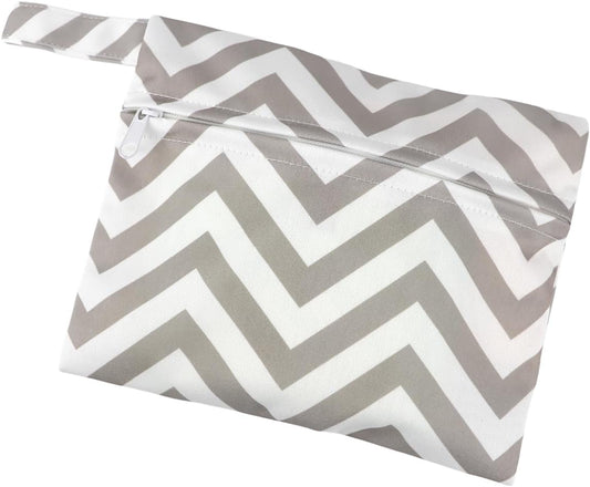 Sanitary Napkin Storage Bag Menstrual Pads Holder Bag Waterproof Period Bag Tampons Collect Bag Portable Mini Storage Pouch with Zipper for Women Girls (Pinstripe)