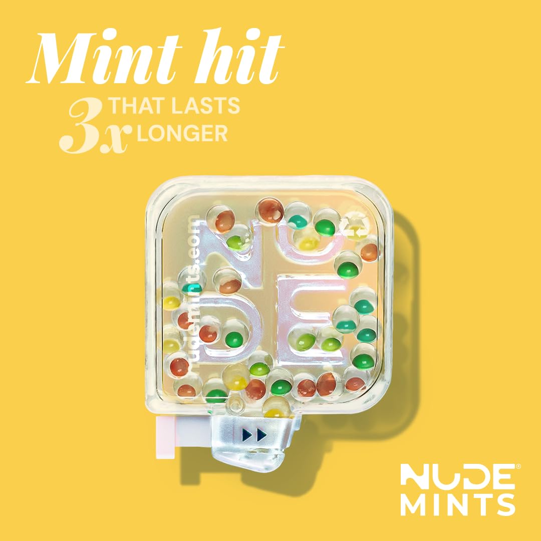 NUDE MINTS | Dual Action Liquid Capsules | Mouth Watering Mint - Lasts 3X Longer - 3X Stronger - Extreme Bad Breath Treatment For Adults - Sugar Free, 0 Calorie - Variety - 10 Pack - 300 Capsule