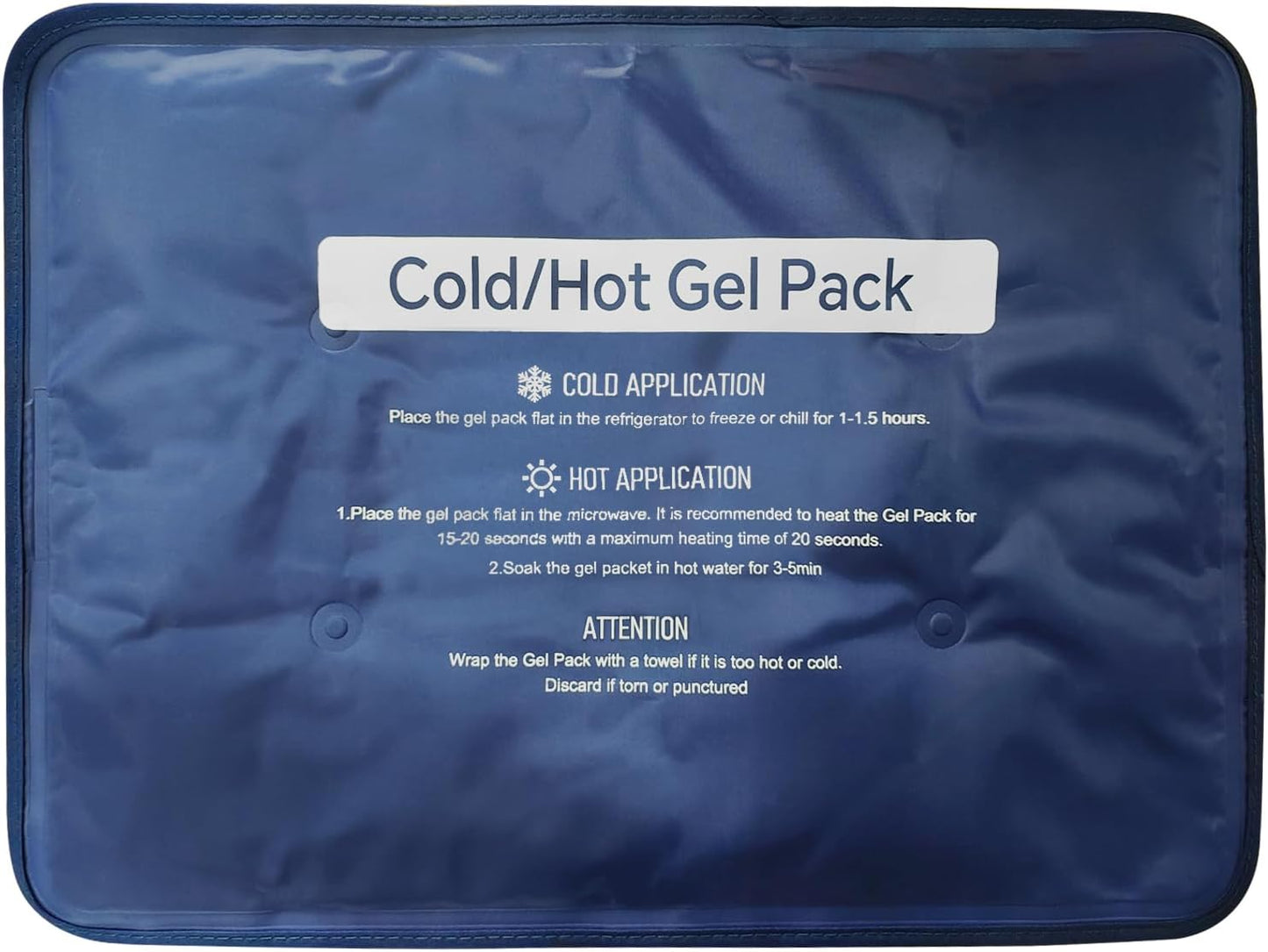 Hot & Cold Gel Packs for Pain Relief 12x16 Inch Ice Packs Reusable Blue Cold Packs for Swelling, Bruises, Injuries, Surgery, Toothache