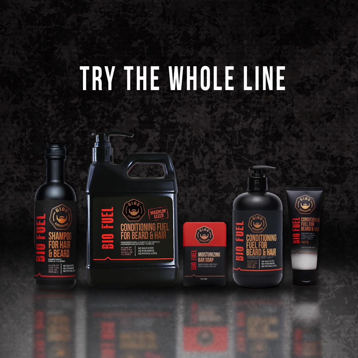 GIBS Grooming Biofuel Conditioning Fuel for Beard & Hair, 12 Fl Oz(Pack of 1)