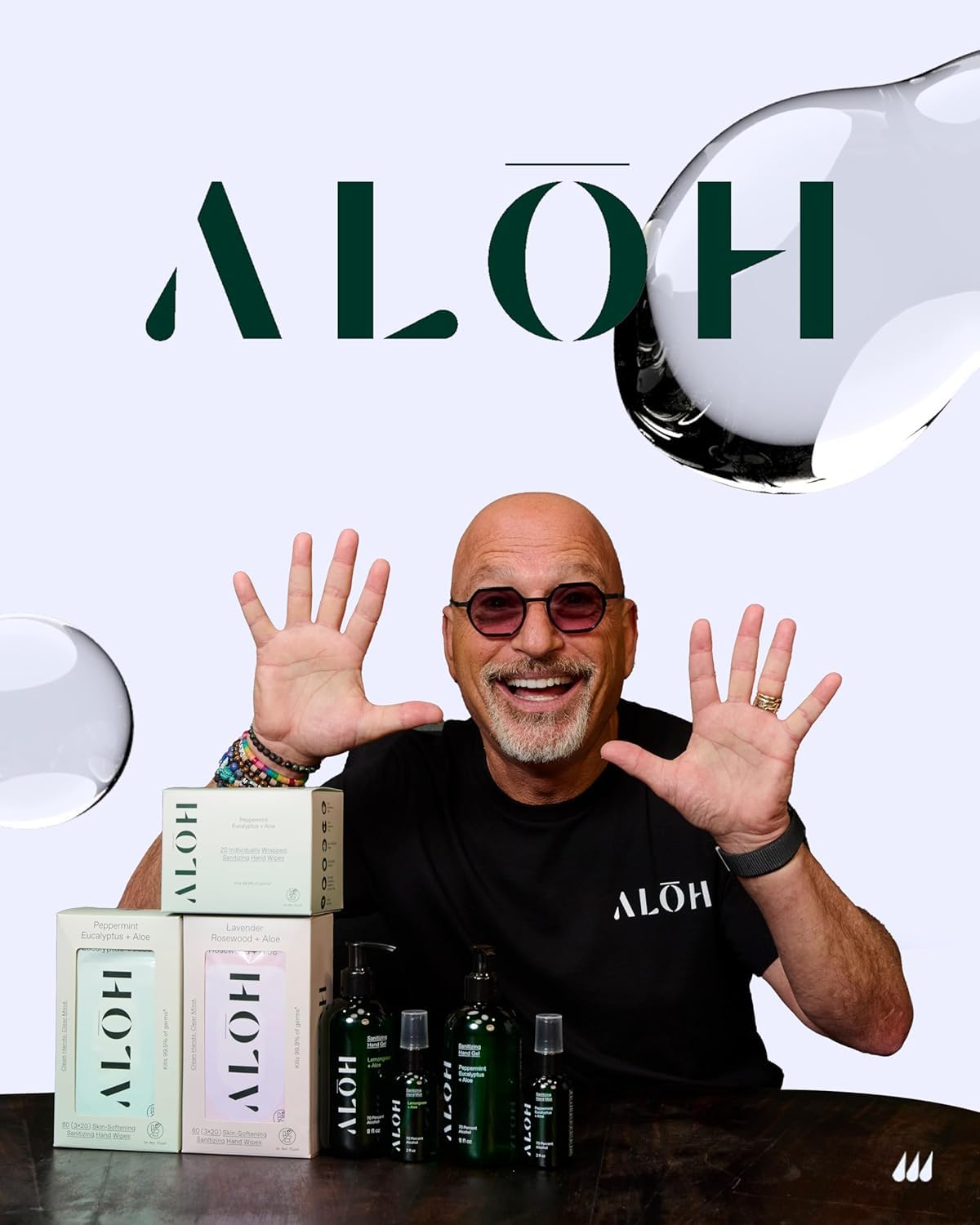 ALŌH Skin - Softening Sanitizing Hand Wipes – Sweet Orange Bergamot - 1 Box of 500ct Individually Wrapped Wipes