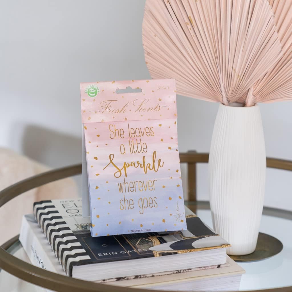 Willowbrook | Fresh Scents Scented Sachet Packet | Little Sparkle | Air Freshener Bags for Drawers, Closets, Cars | 6 Pack | Long Lasting Home Fragrance