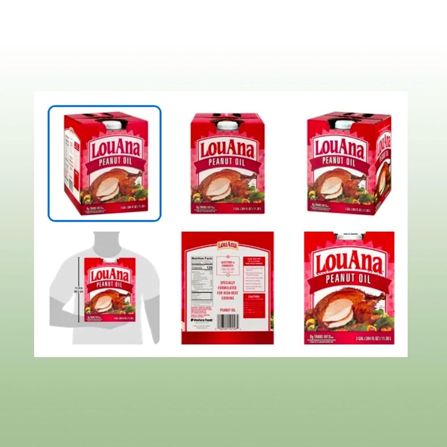 100% Pure Peanut Oil, 3 Gallons, 1 Pack