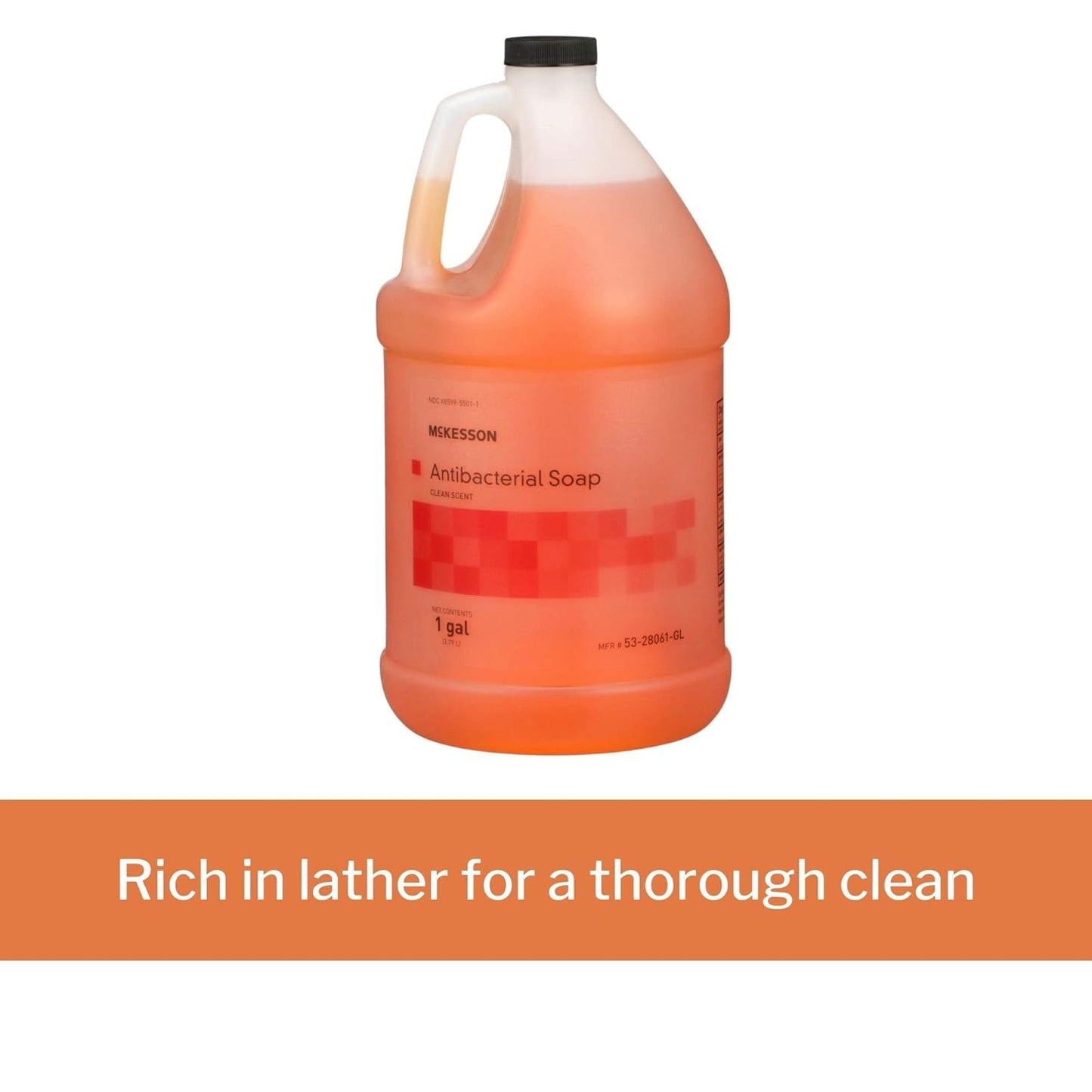 McKesson Antibacterial Liquid Hand Soap, 1 Gallon [Pack of 1] Refill, Clean Scent