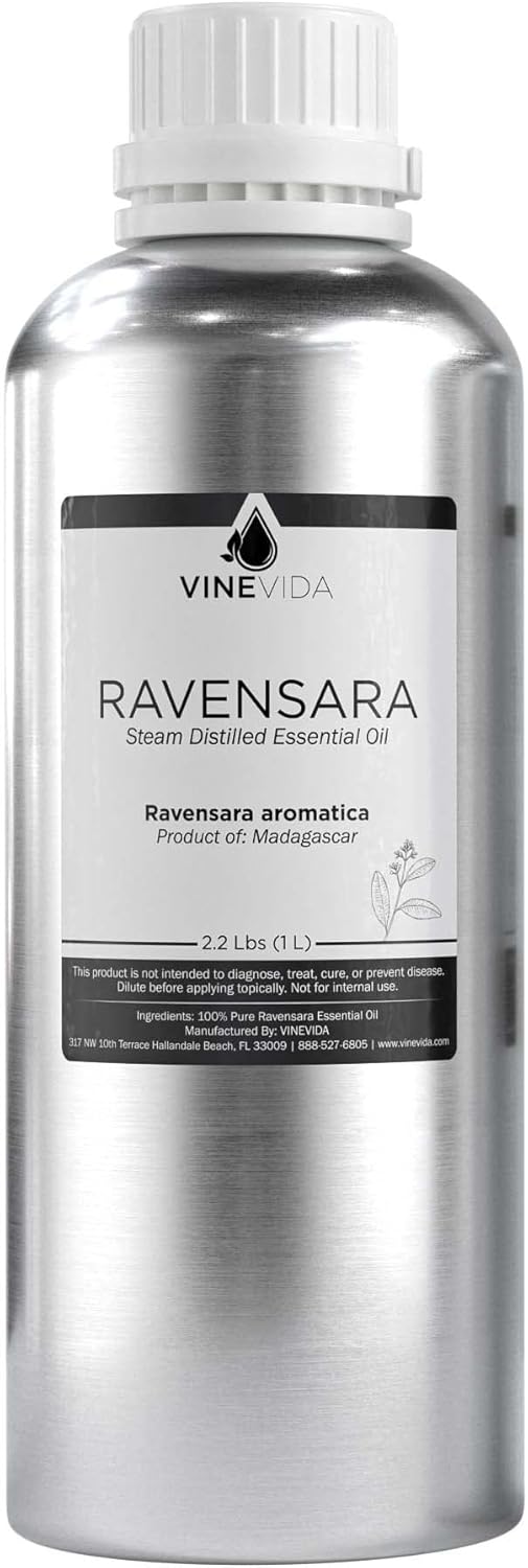 VINEVIDA Ravensara Essential Oil 32 oz - Undiluted Oil for DIY Candles & Soap Making