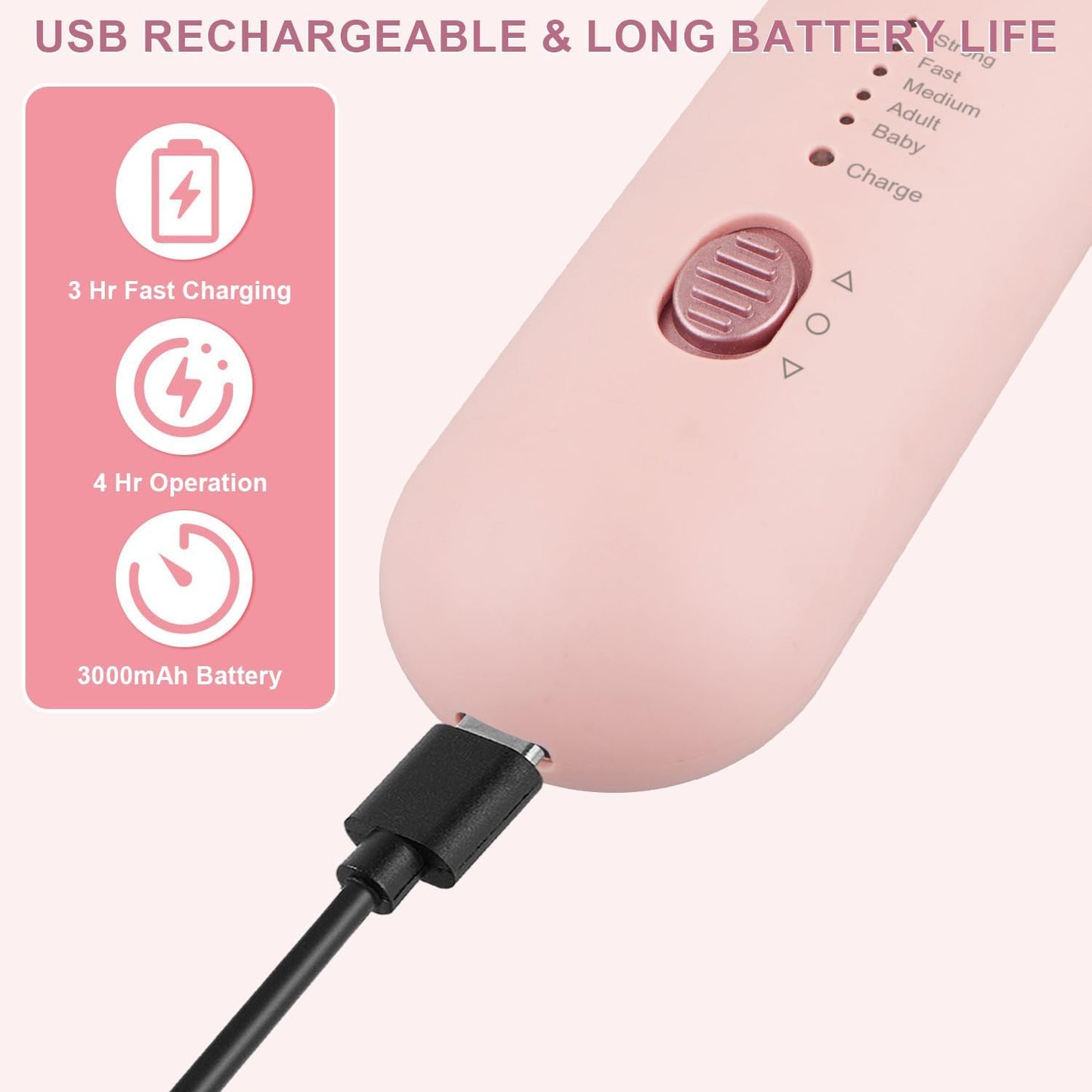 2 Pack 9-in-1 Cordless Nail Drill Nail Care with 100 Bits, 5 Speeds, Home & Salon Ready,Pink