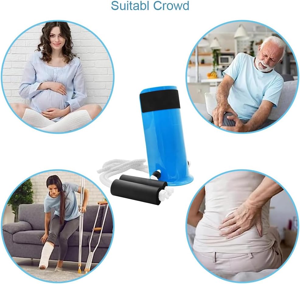 DILSIAI Sock Aid Device for Seniors Assistant Device no Bending Helper Easy on and Off Stocking - Without Bending, Slip Resistance (Azure Blue)