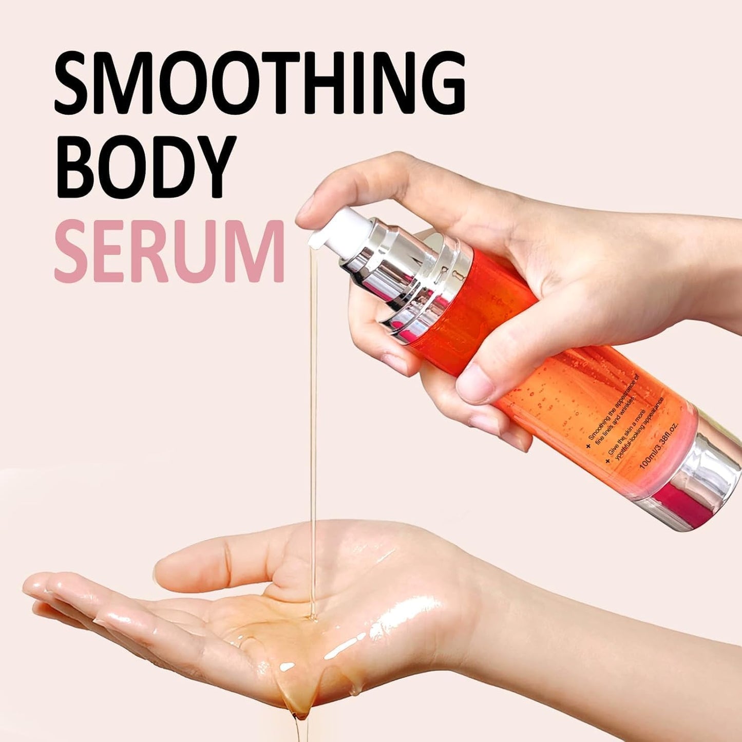 B Glossy Body Serum, Moisture-Rich Formula with Hyaluronic Acid, Glycerin & Vitamin E for Soft, Supple Skin, 3.38 Fl OZ G
