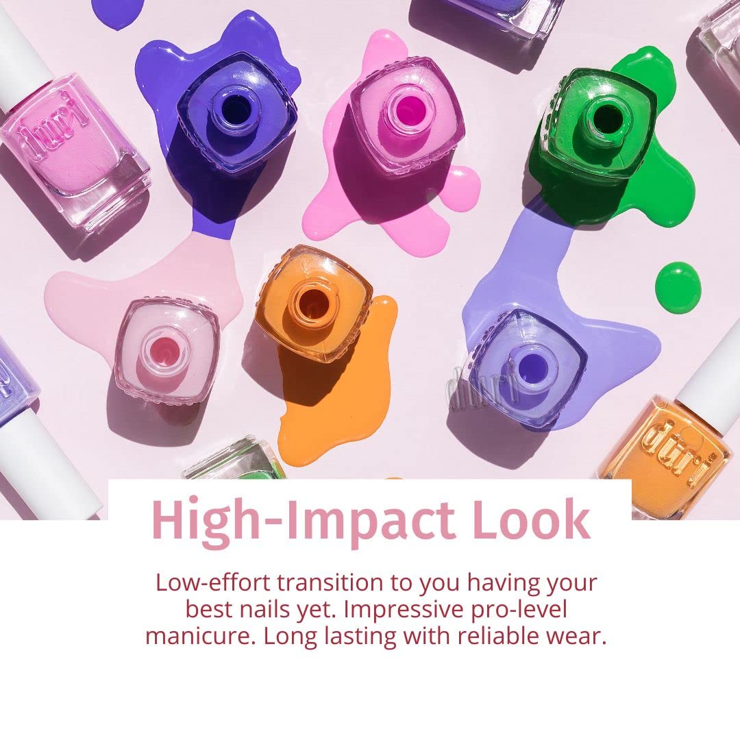 duri Nail Polish, 686 Marzipan Green, Full Coverage, Glossy, Lasting, Quick Drying, 0.45 Fl Oz