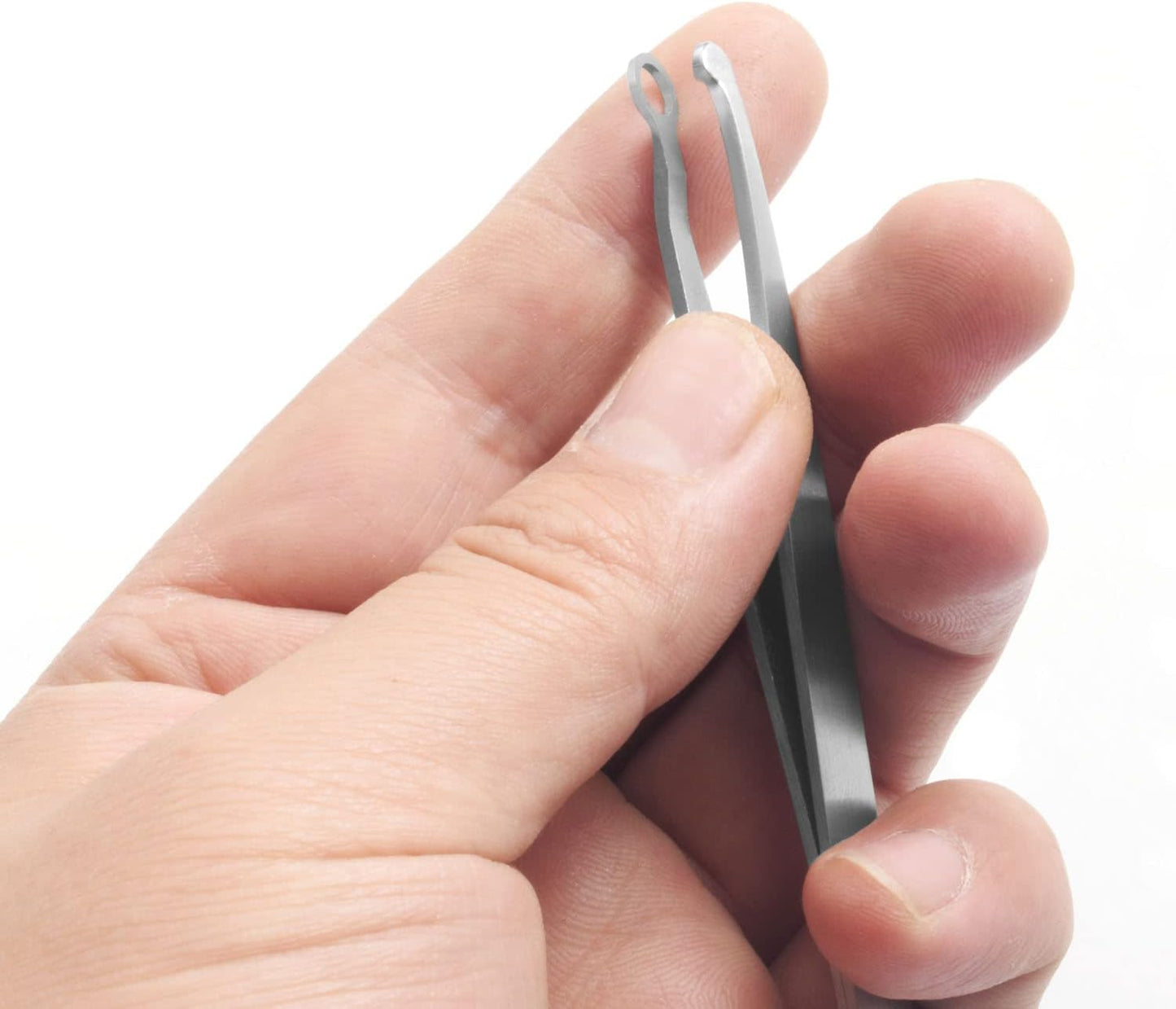 Multicolor Professional Grooming Scissors for Personal Care Facial Hair Removal and Ear Nose Eyebrow Trimming Stainless Steel Fine Straight Tip Scissors 3.9 Inch (Siver Tweezers)