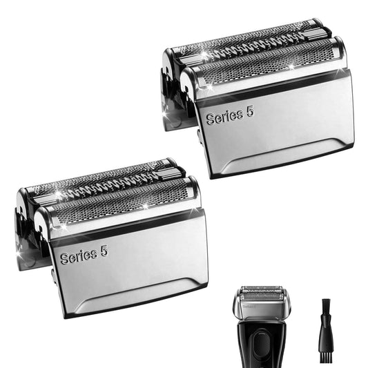 52S 2PCS, Series 5 Electric Shaver Replacement Head Compatible, 52S Replacement Electric Shaver Heads for Men Razor Shaving Blades Fit for Braun Series 5: 5090/5190cc, 5040/5140s, 5030s, 5147s