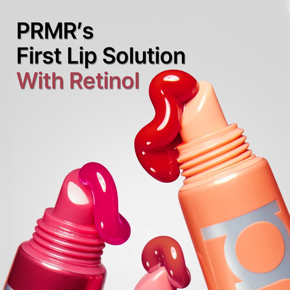 Primera Lip Retinol Serum Tube #Sky Coral | Tinted Hydrating Lip Oil & Gloss, Korean Lip Stain made with Collagen, Long-lasting Plumping & Moisturizing Lip Care Serum (0.24 oz / 7g)