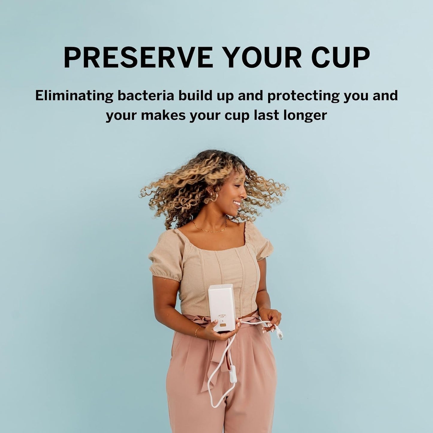 Menstrual Cups with Sterilizer - Ranked 1 for Most Comfortable Soft Reusable Period Cup - Kills 99.9% of Germs with Cleaner Steamer - Wash Your Cup in 3 Minutes! - Compact Sanitizer Kit