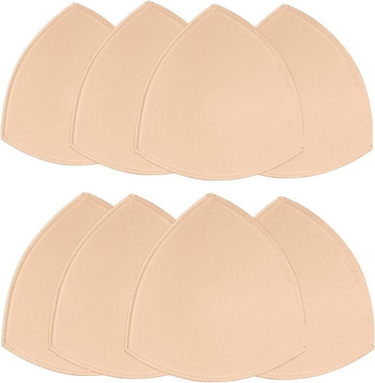 Bra Pad Insert,Removable Sport Bra Cup Triangle Breathable & Reusable Bra Pad for Yoga Bra,Swimsuits,Bikini