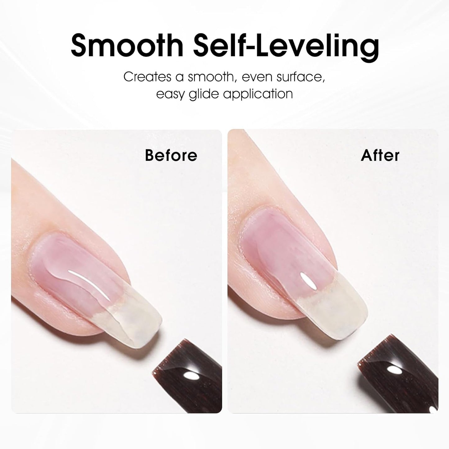 CANNI 6 Pcs 9 Ml Nude Pink Builder Nail Gel Polish Set- Jelly Pink Builder for Nails Strengthener Gel Thickening Extension for Beginners DIY Home Salon Manicure