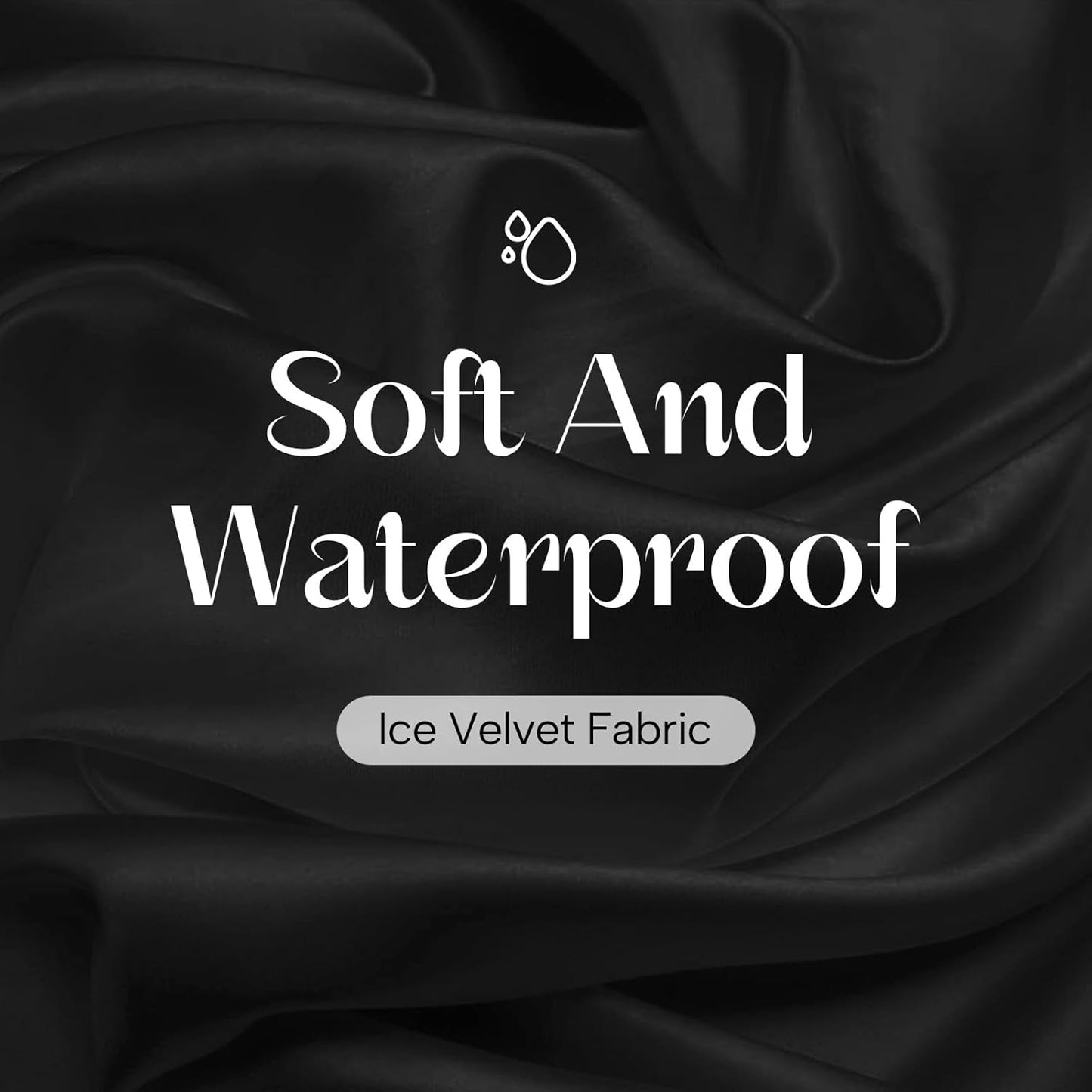 Years calm Shower Cap Reusable Waterproof, Double-Layer Hair Cap, with Elastic Band, Ideal for Shower, Spa, Travel & Cleaning (black, One Size)