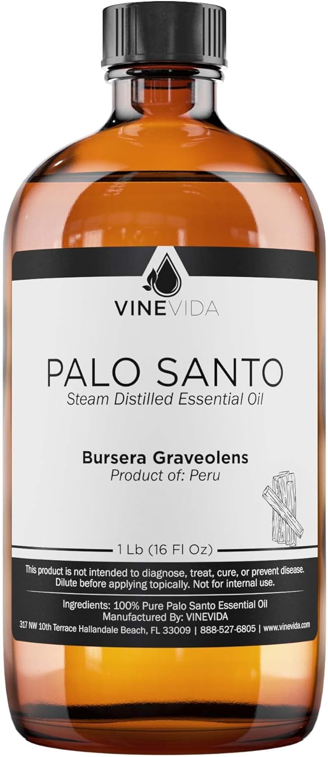 VINEVIDA Palo Santo Essential Oil 16 oz - Pure, Undiluted