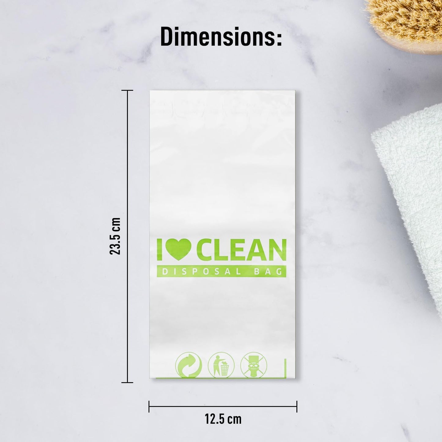 Sirona Personal Disposal Bags – 15 Bags for Discreet Tampons, Sanitary Pads/Napkin, Panty Liners, Tampons & Condoms | Menstrual Care and Hygiene Products