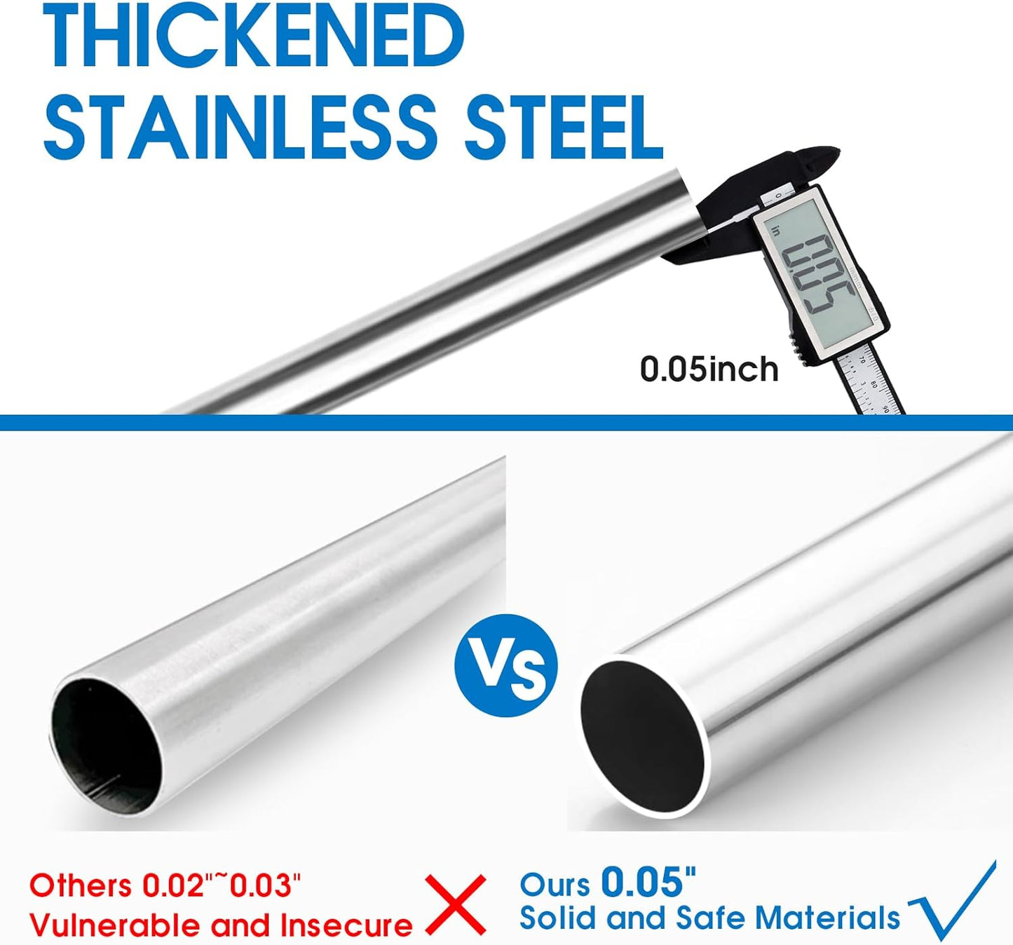 Bed Rails for Elderly Adults Safety, Stainless Steel Bed Assist Rail with Adjustable Side Railings for Seniors Bedside Fall Prevent Grab Bar with Storage Pocket,Fits King Queen Full Twin Bed