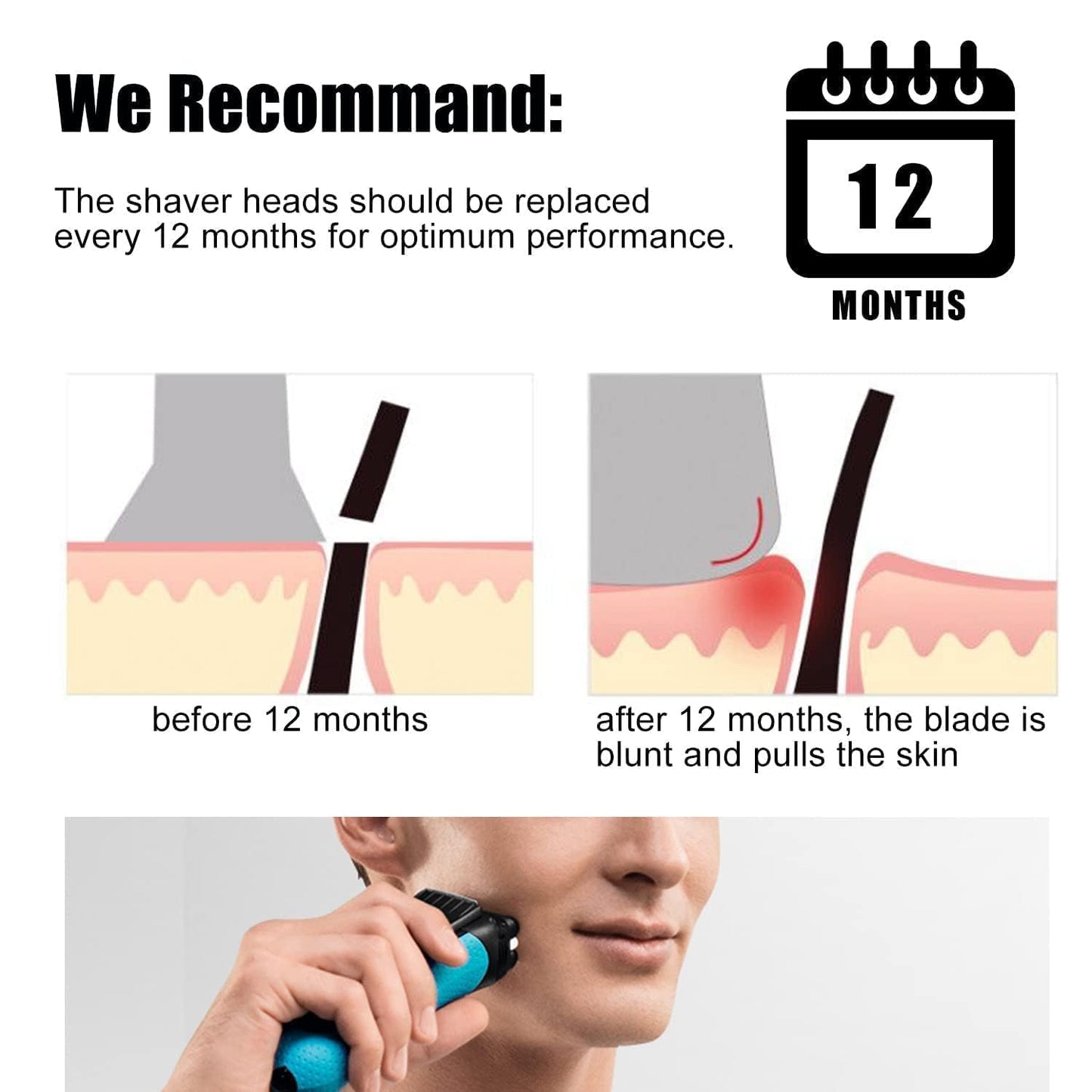 73S Series 7 Replacement Shaver Head Compatible with Braun S7 Replacement Head & for Braun Series 7 360 flex Replacement Head,for Braun Series 7 5764 7020s 7025s 7085cc 7027cs 7071cc