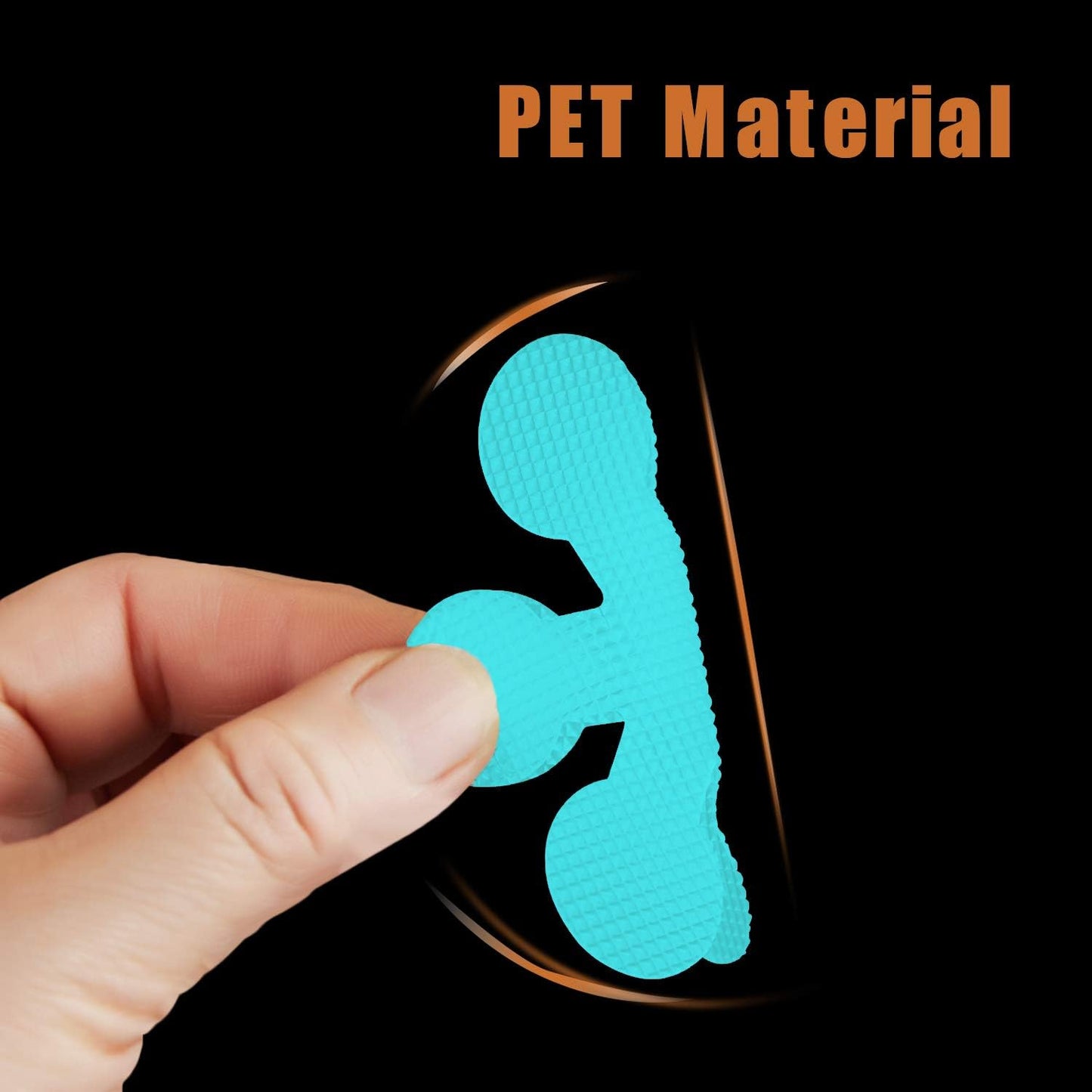 Bathtub Stickers Non-Slip, 24 PCS Safety Shower Treads Adhesive Appliques with Premium Scraper (Blue)