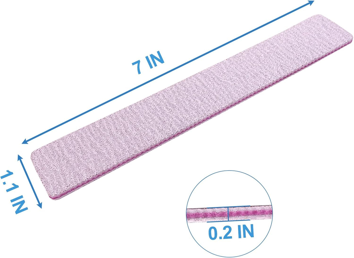 80/80 Grit Nail Files (25 Pcs), Coarse Emery Boards for Acrylic Nails and Gel Nails, Nail File Double Sided 80 Grits Emory Professional Nail Filers Pack